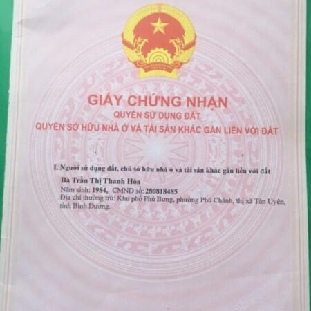CHÍNH CHỦ CẦN BÁN GẤP LÔ ĐẤT TẠI Thị xã TÂN UYÊN, tỉnh BÌNH DƯƠNG CHÍNH CHỦ CẦN BÁN GẤP LÔ ĐẤT TẠI Thị xã TÂN UYÊN, tỉnh BÌNH DƯƠNG