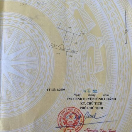 Nhanh Tay Sở Hữu Ngay Lô Đất Lý Tưởng Gần Chợ Đầu Mối Bình Điền tại Ấp 3, Tân Quý Tây, Bình