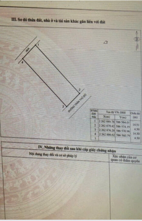 BÁN NHÀ MẶT ĐƯỜNG TRẦN THỦ ĐỘ GẦN NGÃ 4 TRẦN THỦ ĐỘ GIAO LÝ BÔN