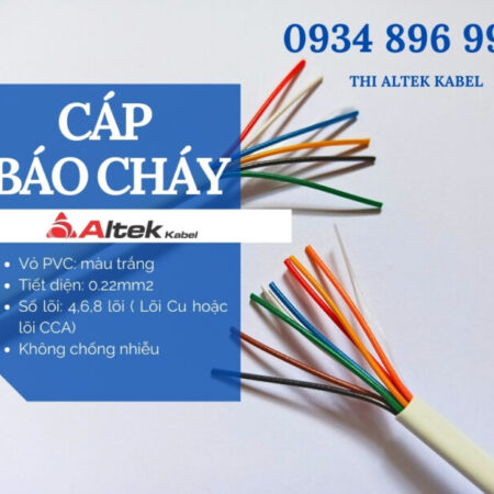 Cáp báo cháy Altek Kabel – Không chống nhiễu, 4/6/8 lõi 0.22mm² Cáp báo cháy Altek Kabel – Không chống nhiễu, 4/6/8 lõi 0.22mm²