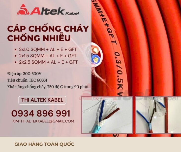 Cáp Chống Cháy Chống Nhiễu Altek Kabel Chính Hãng – Giao Nhanh Toàn Quốc