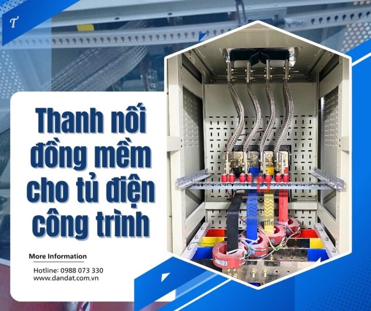 Dây đồng bện/ Dây đồng bện tiếp địa/ Dây đồng bện mạ thiếc tiếp đại tủ bảng điện/ Thanh nối mềm