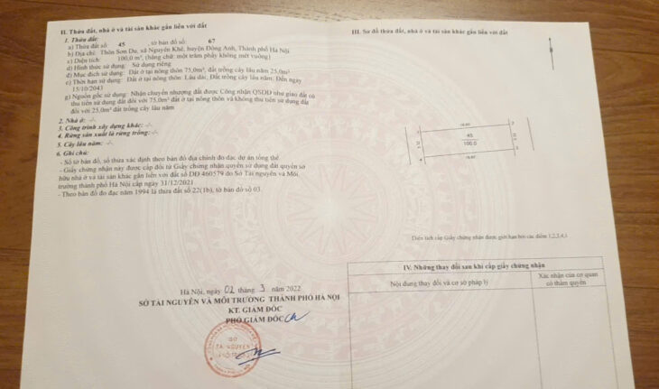 ✅ Bán đất bìa làng Nguyên Khê – 100m Sơn Du – Nhìn ra đường Nhật Tân – Nội Bài