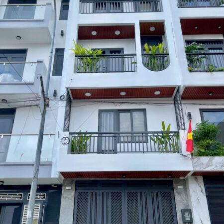 Nhà 4 tầng hẻm 6m, 4x21m, 5PN, gần Thống Nhất giá 7.1 tỷ.