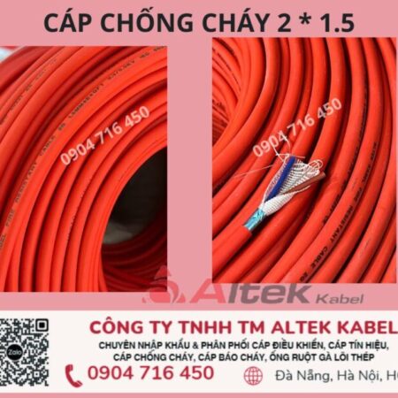 Cáp chống cháy chóng nhiễu 2cx1.5mm FR Altek Kabel Đà Nẵng, Hà Nội