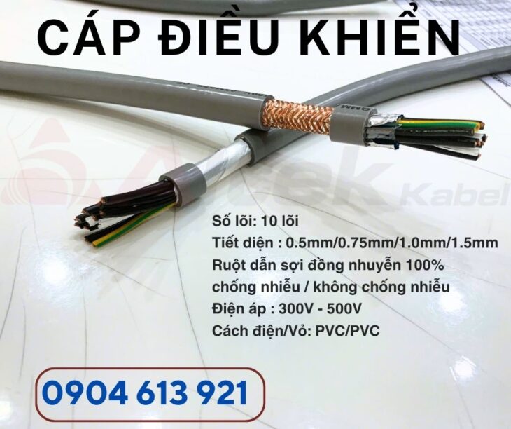 Cáp điện điều khiển 10×0.5mm Altek Kabel chính hãng tại Hà Nội