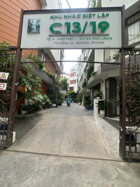 Bán Biệt Thự Liền Kề Q.6, Đường Số 10, 4x12m, 2 Tầng, 4PN, Sổ Hồng, Giá 8.3 Tỷ –