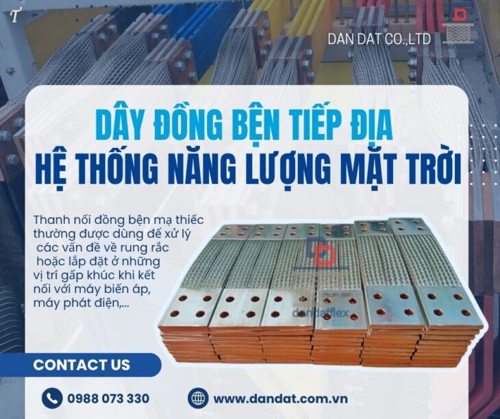 Dây đồng bện/ Dây đồng bện tiếp địa/ Dây đồng bện mạ thiếc tiếp đại tủ bảng điện/ Thanh nối mềm