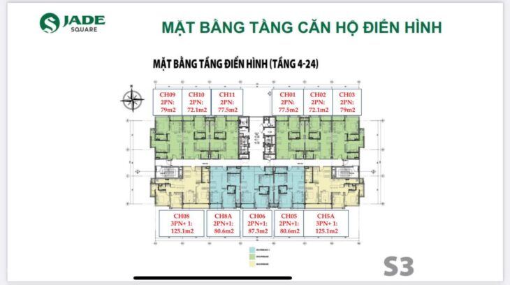 Nhận booking có hoàn lại Jade Square Tây Hồ Tây. Trực tiếp CĐT