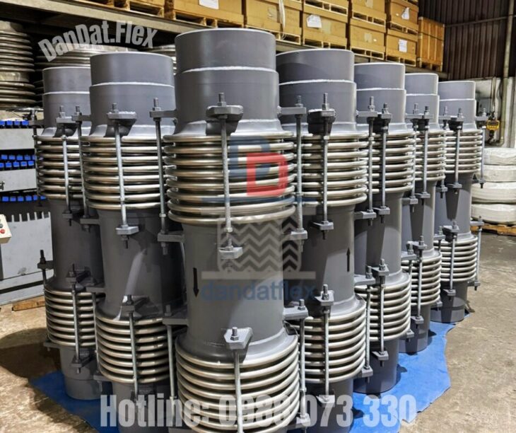 Ống mềm cao su bọc lưới inox, Ống mềm inox lắp bích, Ống mềm chịu nhiệt không lưới