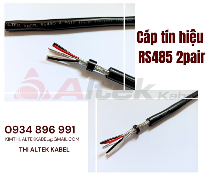 Cáp tín hiệu RS485 24AWG 2 Pair ALTEK KABEL