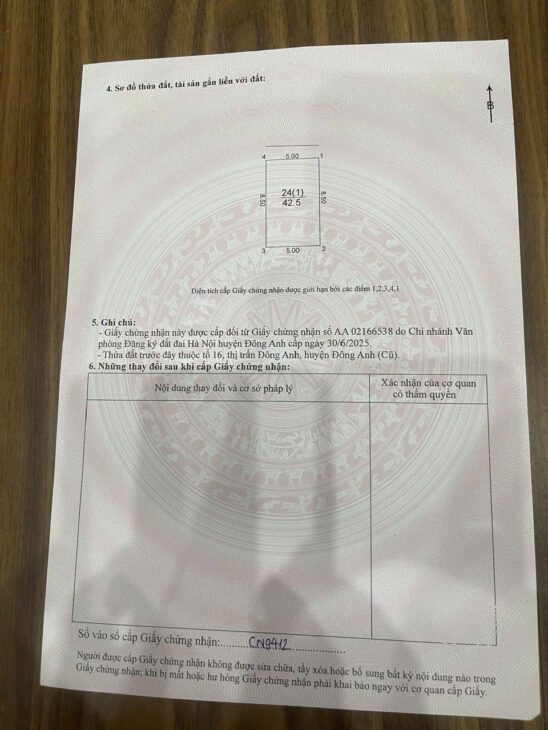 ✅ Bán đất nhỏ tiền thị trấn Đông Anh – 42.5m tổ 16 – Cạnh ngã 3 Thiết Bị Điện