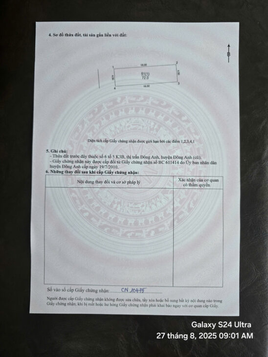 ✅ Bán đất thị trấn Đông Anh – 72m đất cửa hàng mới – Ô tô tránh nhau