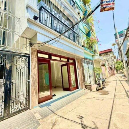 nhà đẹp lô góc Hồng Tiến, 45m x 5 tầng, mặt tiền 4.5m, gara ôtô, phân lô bàn cờ, ôtô chạy vòng quanh