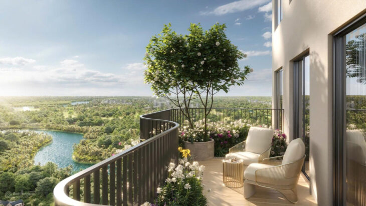 Bán nhanh căn hộ 3 phòng ngủ Eco Retreat có vườn mây tầng trung toà S2 Sky Retreat, phòng master