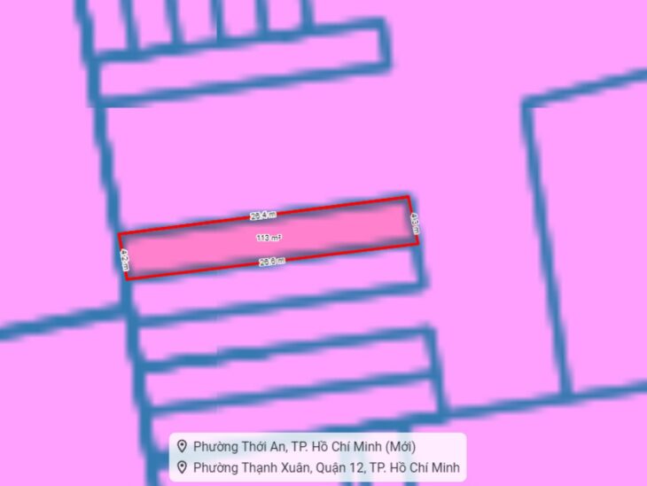 Đất Vuông đẹp Xe tải tránh 107m2 – Thanh Xuân 25 Q12