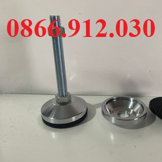 Chân tăng chỉnh đế cao su D80 M16xL150(mm) giải pháp cân bằng máy móc hiệu quả