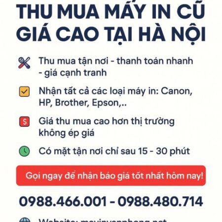 CHUYÊN THU MUA MÁY IN CŨ HÀ NỘI