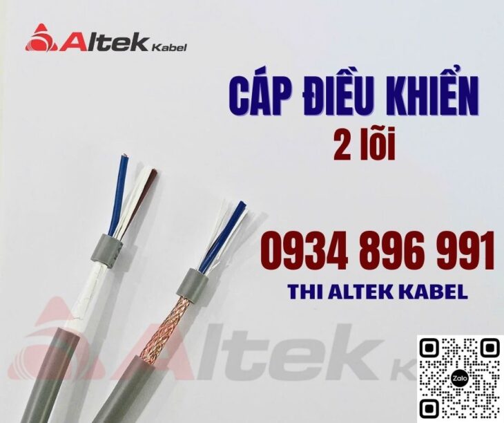 Cáp điều khiển 2×0.75mm Altek Kabel