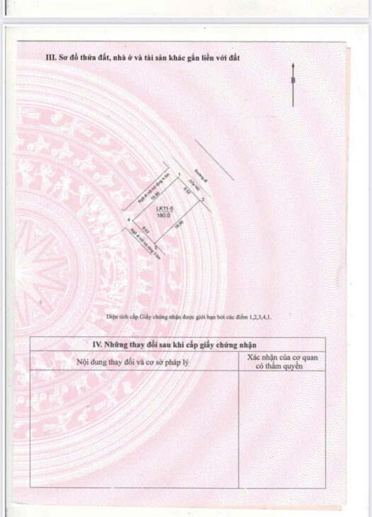 Bán 180m2 đất biệt thự tái định cư Đông Nam Cổ Dương – lô 3 mặt tiền – mặt đường đôi 23m