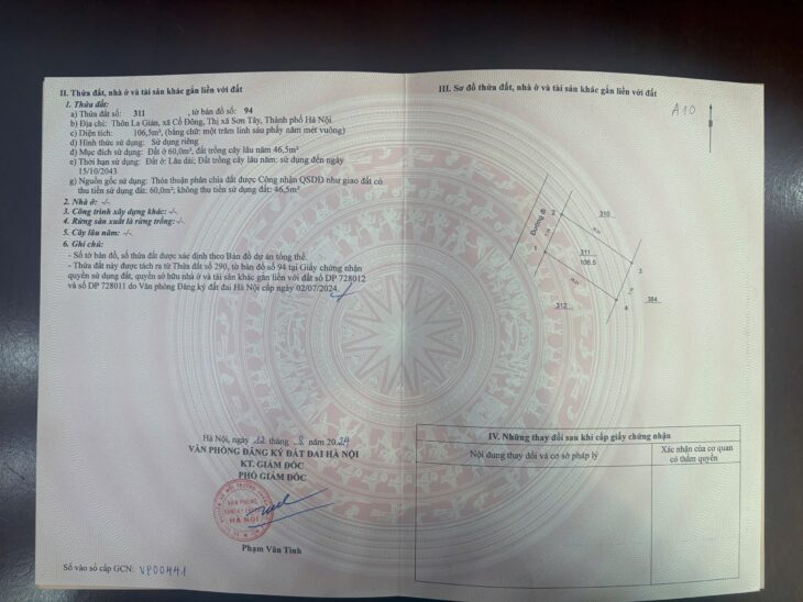 Đất nền Láng Hòa Lạc 100m2 giá 2.4 tỷ – đường ô tô, gần trường học và khu dân cư ổn định Nguyễn