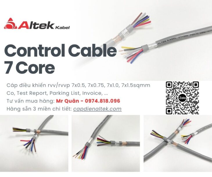 Cáp Điều Khiển 7 Lõi Altek Kabel – RVV & RVVP