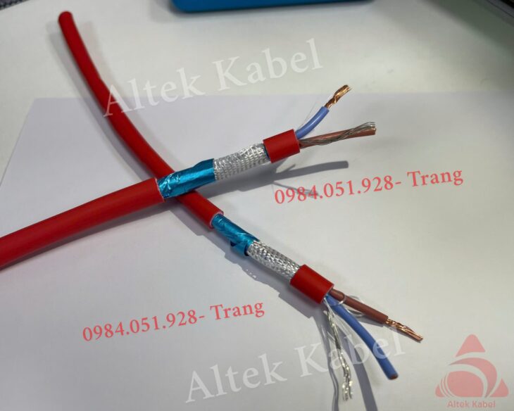 Cáp chống cháy chống nhiễu 2 lõi đạt tiêu chuẩn IEC