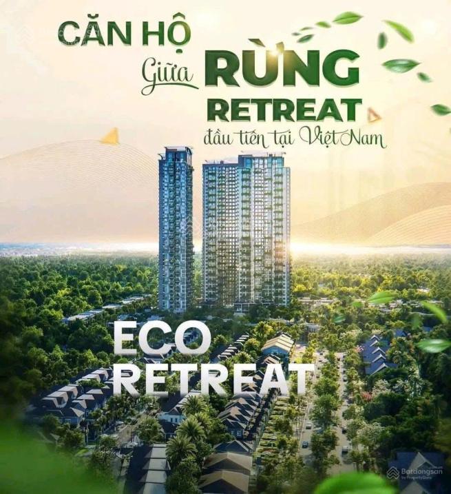 Duy nhất căn hộ 2PN Eco Retreat giá chỉ từ 3,8 tỷ, ưu đãi 12%, giáp TPHCM. View sông, nhiều tiện ích
