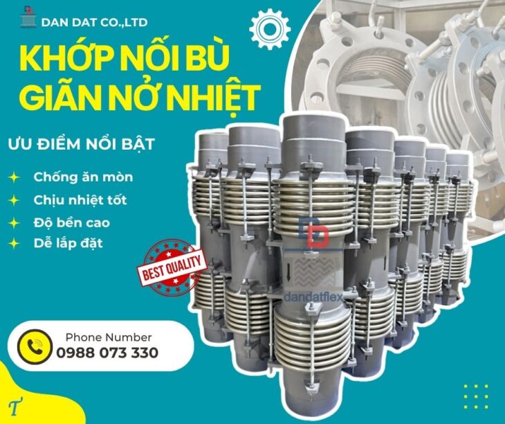 Khớp giãn nở inox nối bích/ Khớp nối đường ống dẫn dầu/ Khớp giãn nở nhiệt bằng vải/Bù giãn nở nhiệt