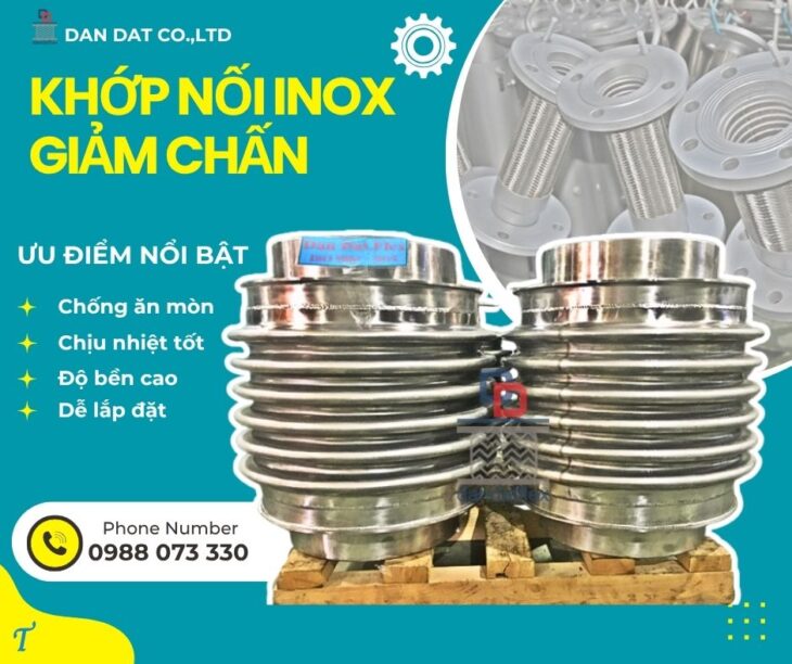 Khớp giãn nở inox nối bích/ Khớp nối đường ống dẫn dầu/ Khớp giãn nở nhiệt bằng vải/Bù giãn nở nhiệt
