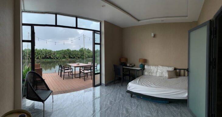 Nhà 4 tầng 100m2 KDC Compound Bv 24/24, View sông, view hồ, full Nt,sát Q7,Q8,Giá chỉ 7ty3