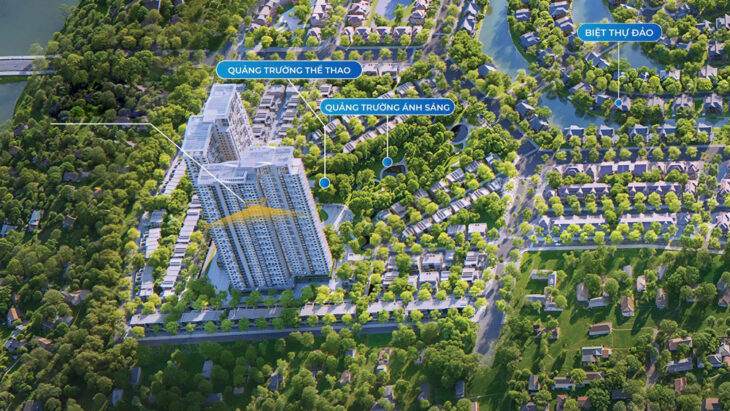 Căn hộ 3 phòng ngủ Eco Retreat giá gốc CĐT 4,3 tỷ (gồm VAT+KPBT) không chênh, có vườn mây 109m2