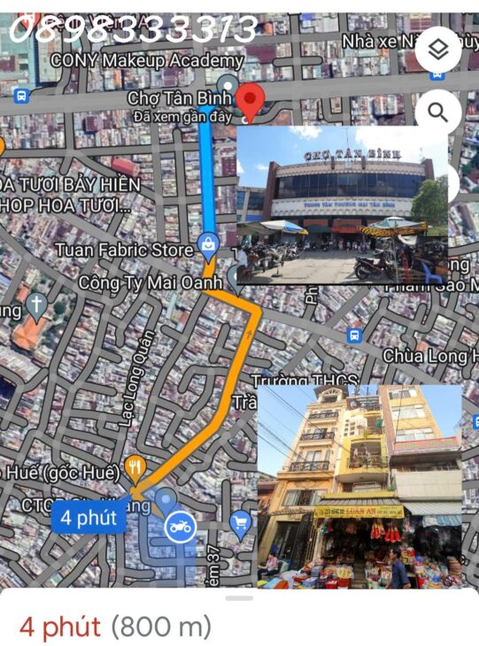 Nhà 5 tầng Mặt Tiền chợ, 84 Bùi Thế Mỹ, Phường Bảy Hiền, giá ngon chỉ 11,5 tỷ.KD Đa ngành