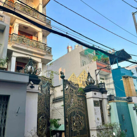 Cho Thuê Nhà 4 tầng – 5PN – Phường Tân Thới Nhất Quận 12 Sát Tân Bình hẻm Xe Hơi 8M