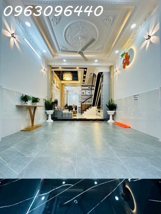 Bán Gấp Nhà Hẻm Huỳnh Tấn Phát, Nhà Bè: 4 Tầng, 4PN, 52m2, Sổ Đỏ, Giá Chỉ 6.4Ty