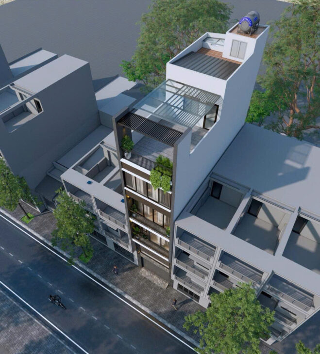 Bán nhà Ngô Gia Tự 60m 6 tầng thang máy, gara ô tô hơn 14 tỷ