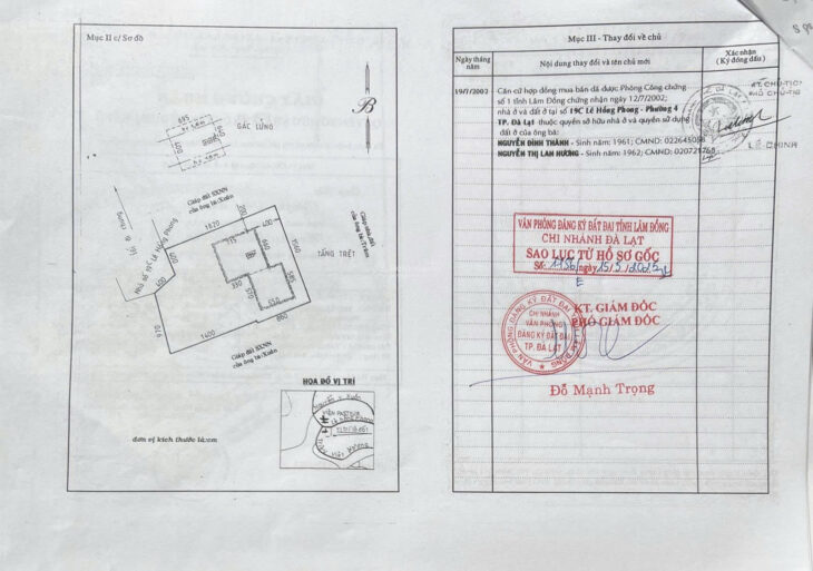 NHÀ ĐẸP – GIÁ TỐT – CẦN BÁN NHÀ ĐẤT BIỆT THỰ tại 19B, Lê Hồng Phong, P.4, TP, Đà Lạt, Lâm Đồng