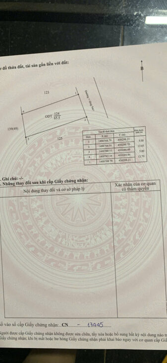 4 LÔ LIỀN KỀ MẶT TIÊN ĐƯỜNG ĐẶNG NGUYÊN CẨN Cách đại lộ Võ Nguyên Giáp 300m GIÁ CHỈ 1TY480