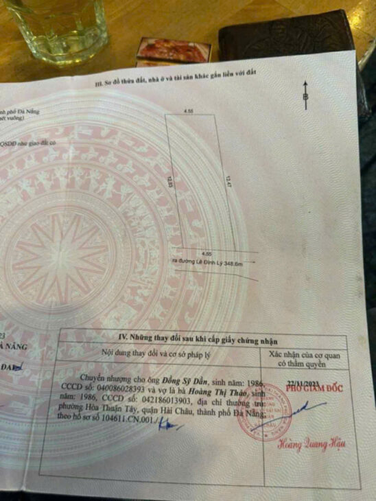 Bán Lô Đất Kiệt Lê Đình Lý – 55m2 ngang 4.5m2 – Giá 2.x Tỷ – Hải Châu – Đà Nẵng