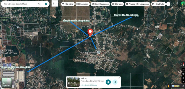 🌟 Cơ Hội Đầu Tư: Đất Thổ Cư 125,1m² gần KCN Bàu Xéo & Giang Điền – Giá 1,05 Tỷ