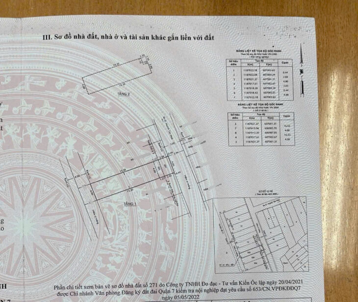 NHÀ 2 MẶT TIỀN XE HƠI NGANG 4 X 22 ĐÚC BÊ TÔNG CÓ 6 TỶ Q7