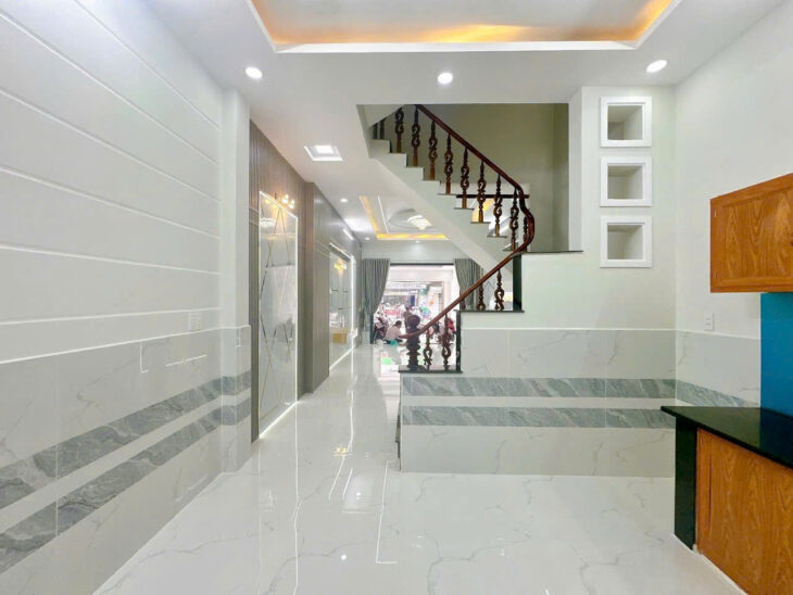 NHÀ MỚI 3 TẦNG – MẶT TIỀN KINH DOANH TRẦN THỊ CỜ – THỚI AN, Q12 – GIÁP GÒ VẤP