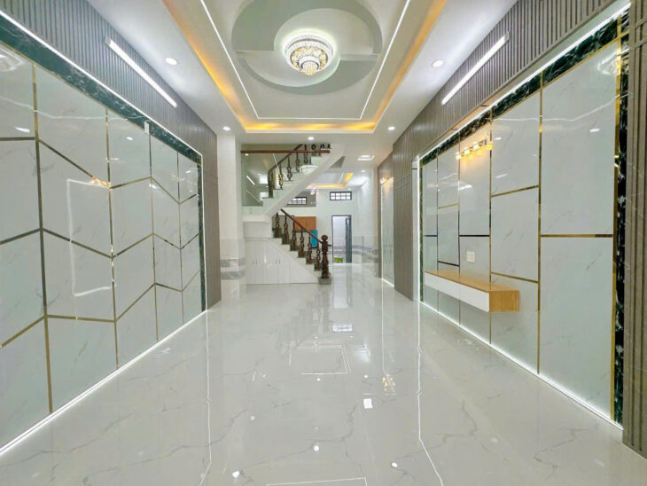 NHÀ MỚI 3 TẦNG – MẶT TIỀN KINH DOANH TRẦN THỊ CỜ – THỚI AN, Q12 – GIÁP GÒ VẤP