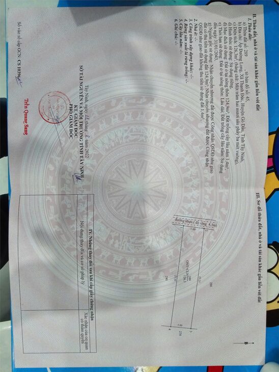 ĐẤT ĐẸP – GIÁ TỐT – Bán GẤP Lô Đất Tiềm Năng Tại Xã Thạnh Đức , Gò Dầu Tây Ninh