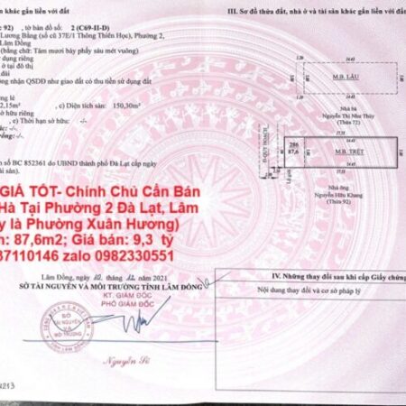 NHÀ ĐẸP – GIÁ TỐT- Chính Chủ Cần Bán Gấp Căn NHà Tại Phường 2 Đà Lạt, Lâm Đồng NHÀ ĐẸP – GIÁ TỐT- Chính Chủ Cần Bán Gấp Căn NHà Tại Phường 2 Đà Lạt, Lâm Đồng