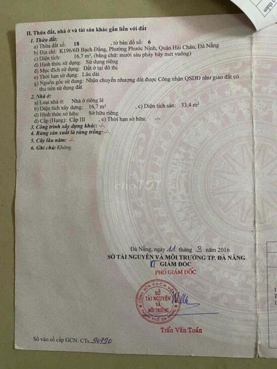 NHÀ VỊ TRÍ ĐẸP – GIÁ TỐT Chính Chủ Cần Bán Căn Nhà Ngay Trung Tâm Thành Phố Đà Nẵng