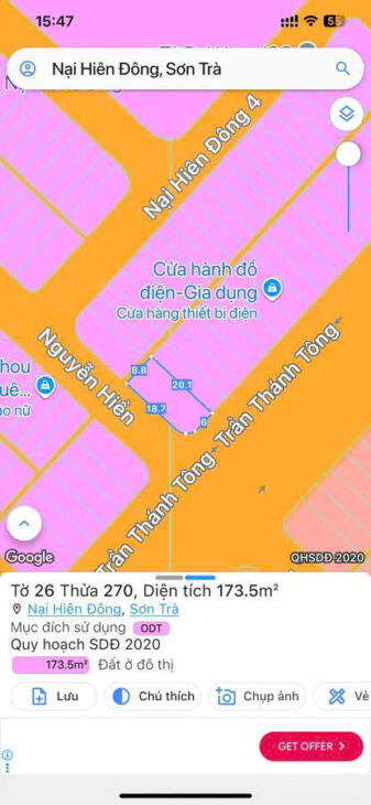 CẦN BÁN LÔ ĐẤT 2 MẶT TIỀN ĐẸP – TRẦN THÁNH TÔNG GÓC NGUYỄN HIỀN, SƠN TRÀ – ĐÀ NẴNG