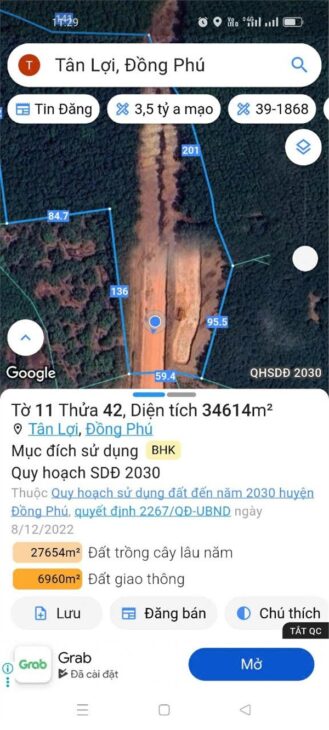 ĐẤT ĐẸP – GIÁ TỐT – Bán GẤP Lô Đất Tiềm Năng Tại Xã Tân Lợi ĐỒNG Phú Bình Phước