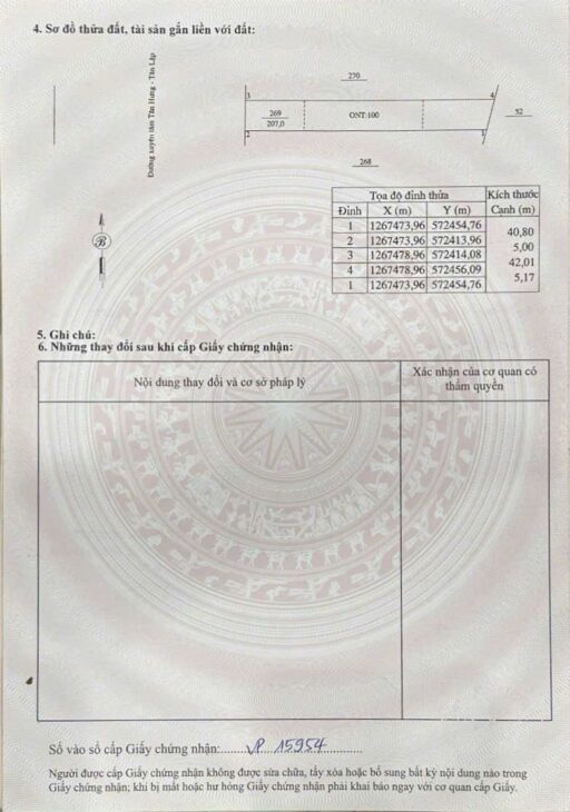ĐẤT ĐẸP – GIÁ TỐT – Bán GẤP Lô Đất Tiềm Năng Tại Xã Tân Lợi ĐỒNG Phú Bình Phước
