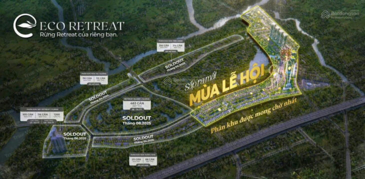 Suất ưu tiên phân khu mùa lễ hội chỉ 319 căn dự án Eco Retreat dành cho quý anh chị khách hàng.